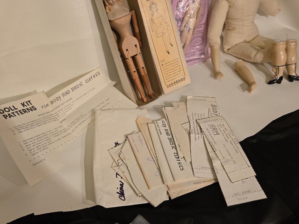 17" Porcelain Doll #5, Penny Wooden, Antique Bisque, Patterns, Doll Making Lot - Picture 11 of 12
